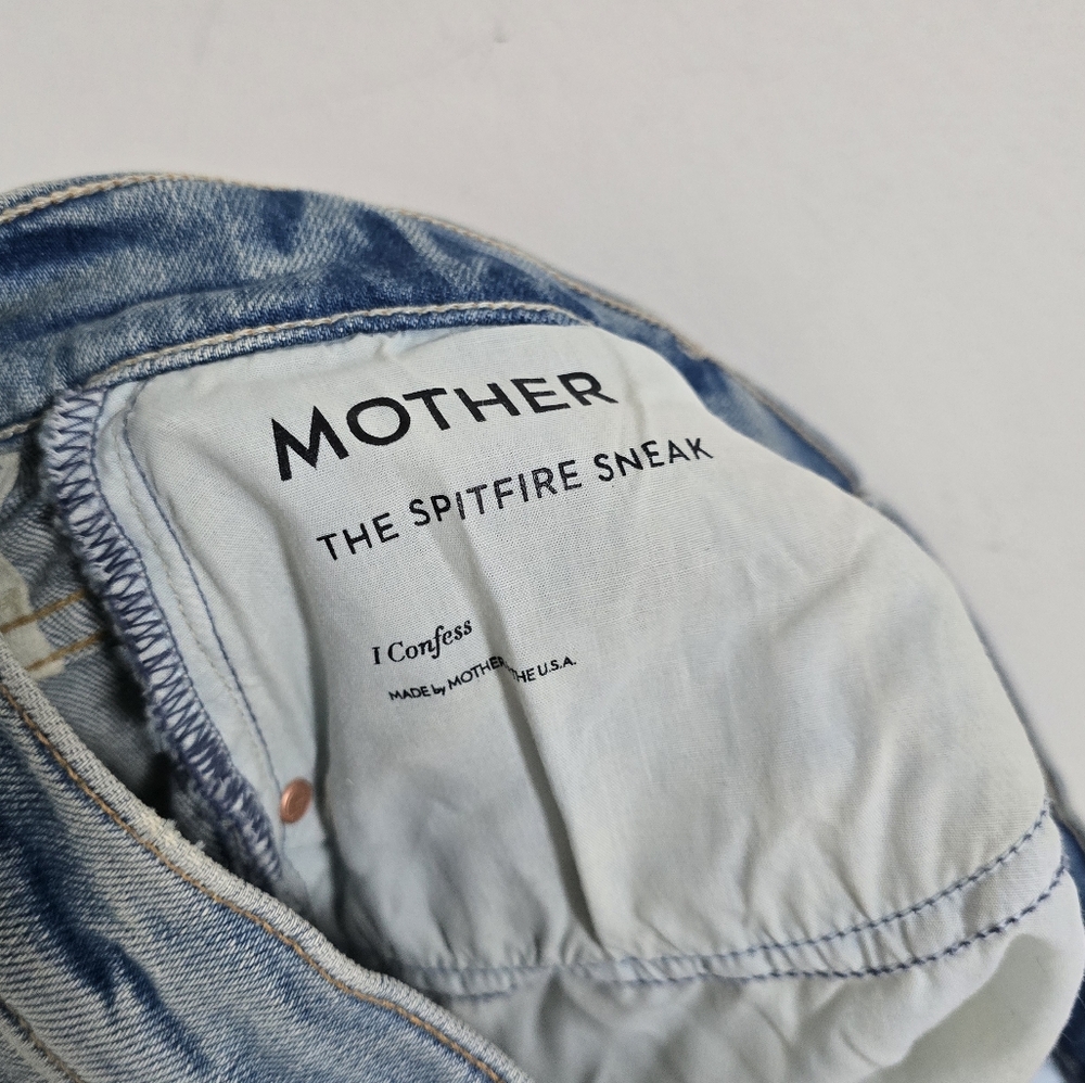 Mother Superior The Spitfire Sneak jeans in I confess New size 28 - Picture 11 of 11